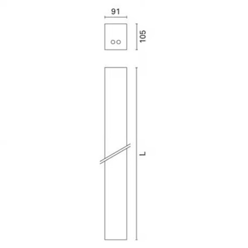 IN 90 - Extruded aluminium wall lamp / ceiling lamp by iGuzzini - view 3