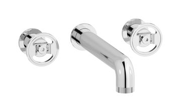 Bold B1306CC - Wall mounted widespread lavatory faucet by IB