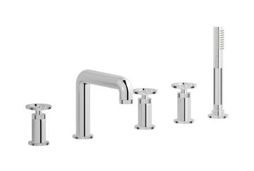 Bold B1396CC - Five holes deck mounted bath filler with shower kit by IB