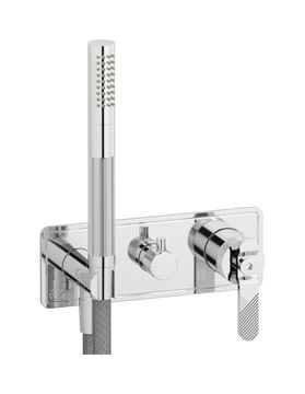 Bold B2314CC - Exposed parts for manual wall mixer with three ways diverter and shower kit by IB