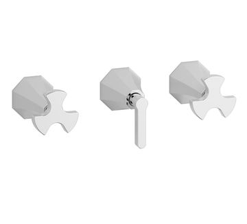 Belmondo + Belmondo Elle BT410CC - Three holes wall mounted shower with two ways diverter by IB