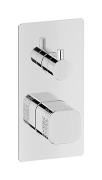 Elio EI310CC - Exposed parts for two way shower mixer with coral handle, hydroprogressive cartridge by IB