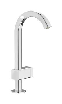 Elio EO200CC - Washbasin mono mixer with hydroprogressive cartridge complete with drain, 60°cut spout and plain lever by IB