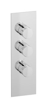 Aqua - 2 ways EUA211CCNID1 - External part of thermostatic 2 ways, square plate, vertical, industria handle by IB