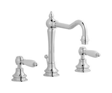 Hermes + Hermes Elle HL390CC - Three holes washbasin set with tall spout by IB