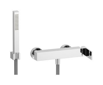 Rubacuori RU350CC - Wall mounted shower mixer with shower kit by IB