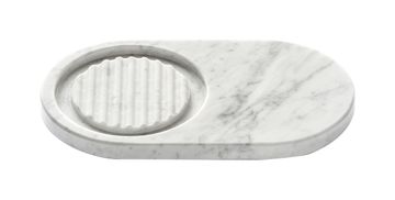 Marmo MR031_1 - white Carrara Marble dish soap holder by IB