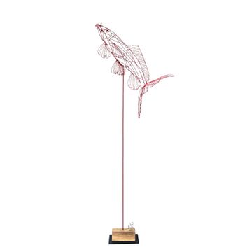 RED CARP FISH sculpture by ICI ET LÀ
