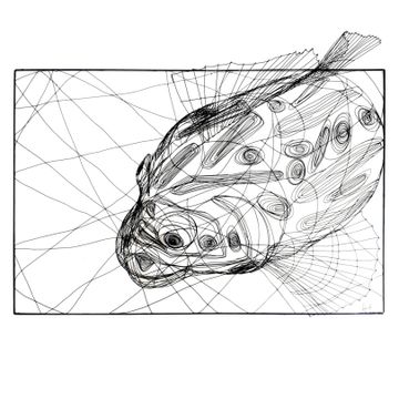CICHLID FISH sculpture by ICI ET LÀ