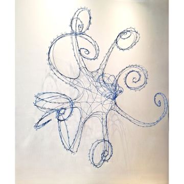 BLUE OCTOPUS sculpture by ICI ET LÀ