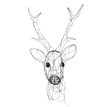 ROE DEER HEAD sculpture by ICI ET LÀ