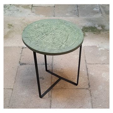 EMPREINTES R circular side table by ICI ET LÀ