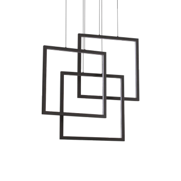 FRAME SP QUADRATO NERO 3000K by Ideal Lux