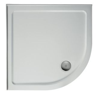 Simplicity Quadrant shower tray 910x910x50 mm, with waste by Ideal Standard