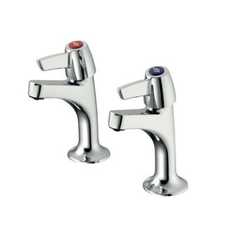 Sandringham 21 Basin pillar tap 52x115x147 mm, 81 mm spout projection, 20 l/min (3 bar), no waste by Ideal Standard