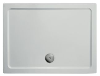 Simplicity Rectangular shower tray 910x770x40 mm, with waste by Ideal Standard