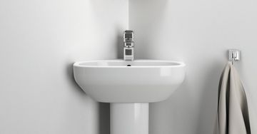 i.life A Corner handrinse basin 450x410x180 mm, 1 tap hole, with overflow by Ideal Standard - view 2