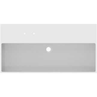 Solos Basin 1015x515x125 mmGrinded bottom side, 2 tap holes, without overflow by Ideal Standard - view 4