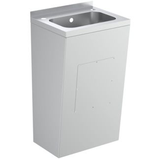 Denholm Sink basin 455x355x875 mm, 2 tap holes, with waste by Ideal Standard