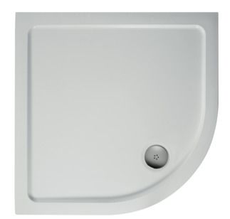 Simplicity Quadrant shower tray 910x910x40 mm, with waste by Ideal Standard