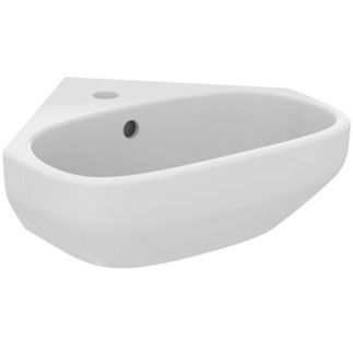 i.life A Corner handrinse basin 450x410x180 mm, 1 tap hole, with overflow by Ideal Standard
