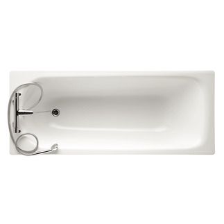 Nisa Regular bath 1695x705 mm, 2 tap holes, with overflow, no waste by Ideal Standard - view 2