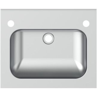 Denholm Sink basin 455x355x875 mm, 2 tap holes, with waste by Ideal Standard - view 4
