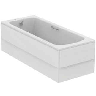 Sandringham 21 Regular bath 1690x690x540 mm, 2 tap holes, with overflow, no waste by Ideal Standard