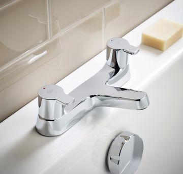 Calista Dual control bath filler 231x149x70 mm, 112 mm spout projection, 20 l/min (3 bar) by Ideal Standard - view 6