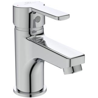 Calista Basin mixer 50x142x136 mm, 104 mm spout projection, 5 l/min (3 bar), with waste by Ideal Standard
