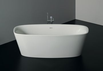 Dea Freestanding bath 1795x795x610 mm, no tap hole, with overflow, no waste by Ideal Standard - view 6