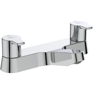 Calista Dual control bath filler 231x149x70 mm, 112 mm spout projection, 20 l/min (3 bar) by Ideal Standard