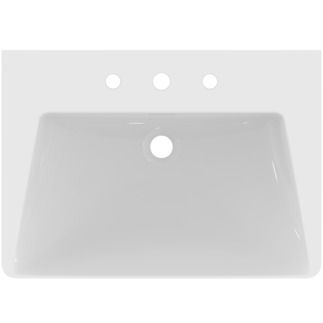 La Dolce Vita Vanity basin 660x470x145 mm, 3 tap holes, with overflow by Ideal Standard - view 5