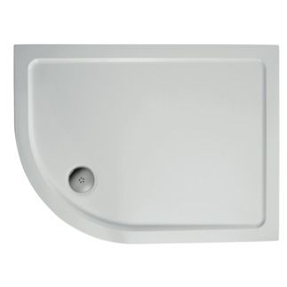 Simplicity Offset quadrant shower tray 810x1010x40 mm, with waste by Ideal Standard - view 2