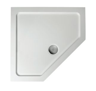 Simplicity Pentagon shower tray 910x910x40 mm, with waste by Ideal Standard