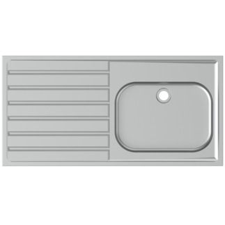 Doon Sink basin 1200x600x340 mm, no tap hole, no waste by Ideal Standard - view 4