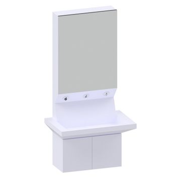 4ALL COMPLETE series multifunctional wall mounted washbasin, made of Solid Surface, integrated with electronic tap, soap dispens by IDRAL