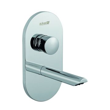 700 series concealed wall mounted self closing basin tap with spout by IDRAL