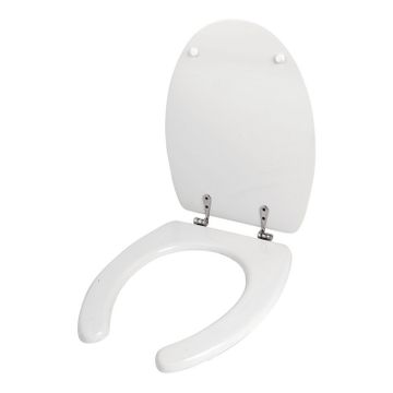 White seat cover For EASY series WC with front opening by IDRAL