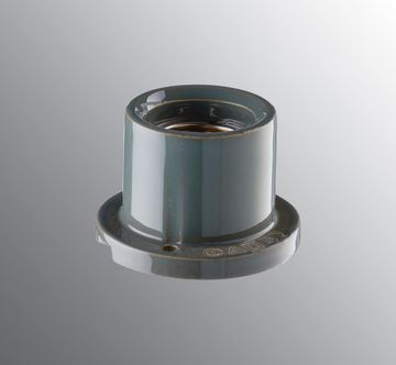 Lamp holder E27 grey glaze for sauna for pole screws by Ifö Electric