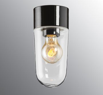 Classic Stallglas - Clear glass, Black by Ifö Electric