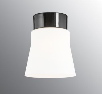 Open Anna - Matt opal glass, Black by Ifö Electric