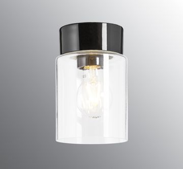 Open Tina - Clear glass, Black by Ifö Electric
