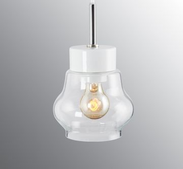 Smycka Emma pendant white/white - Clear glass by Ifö Electric
