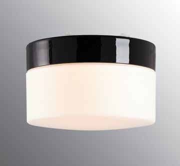 Opus 200/140 Sauna - Matt opal glass, Black by Ifö Electric