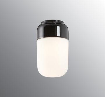 Ohm 100/170 Sauna - Matt opal glass, Black by Ifö Electric