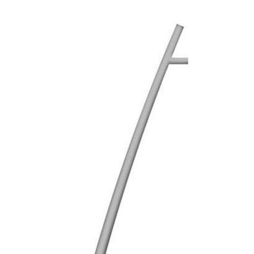 Conical curved pole with plate and intermediate support by iGuzzini