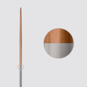 Conical wooden pole with square base by iGuzzini