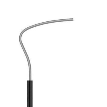 Pole with curved arm by iGuzzini
