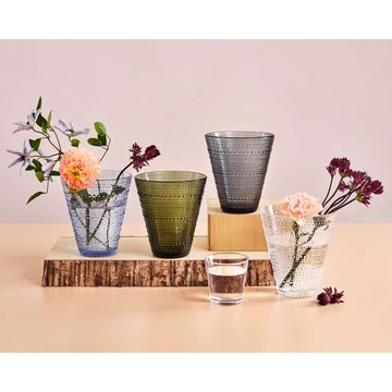 Kastehelmi vase 154mm grey by Iittala - view 3